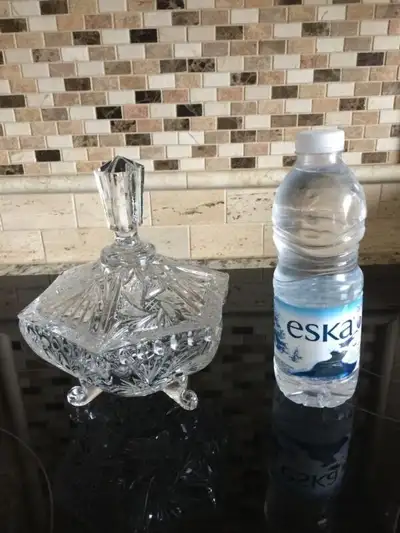Crystal Candy Dish with Lid, View more