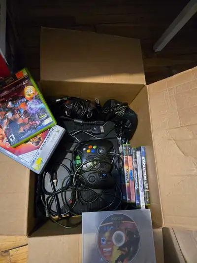 Original xbox + games, View more