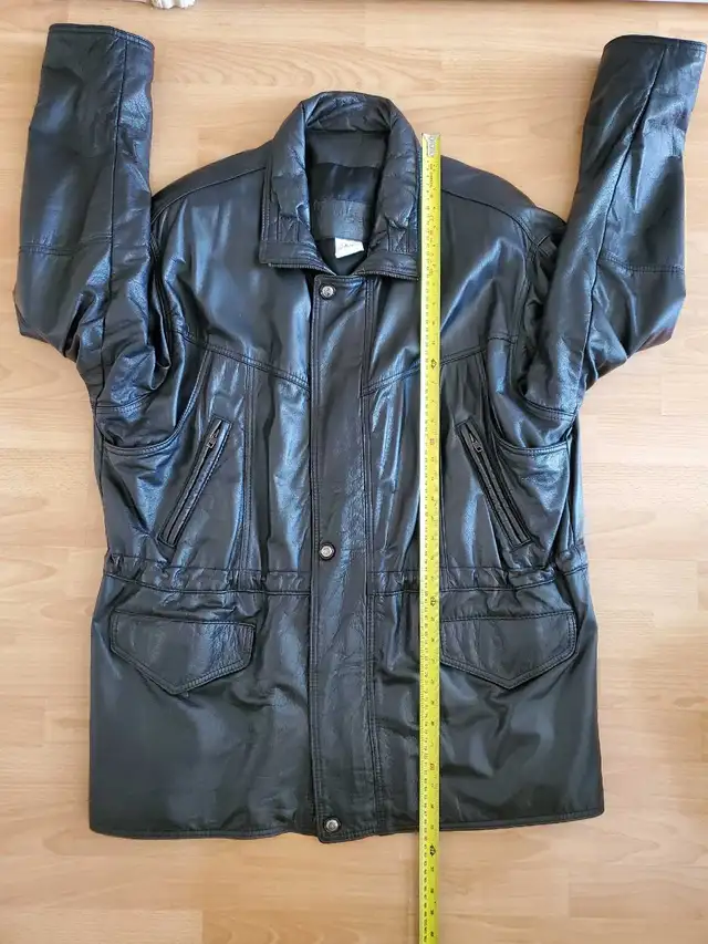 Vintage Men's Lined Leather Jacket - XL in Men's in Edmonton - Image 8