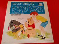 Winnie The Pooh french record LP in like new condition 