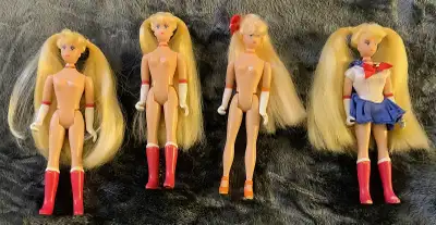 1995 Bandai Irwin Sailor Moon Dolls 6". Lot Of 4 Dolls., View more