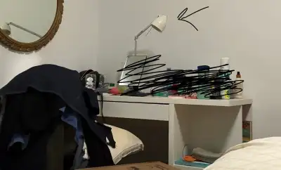 Desk and lamp, View more