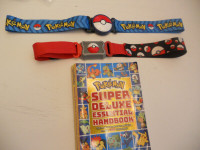Pokemon kids belts and guide book