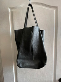 Italian leather bucket bag