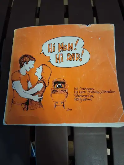 Dive into nostalgia with this vintage 1977 copy of "Hi Mom! Hi Dad!" by Lynn (Franks) Johnston, feat...