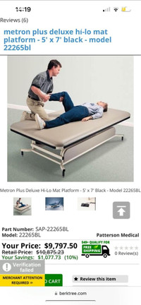 Massage therapy table