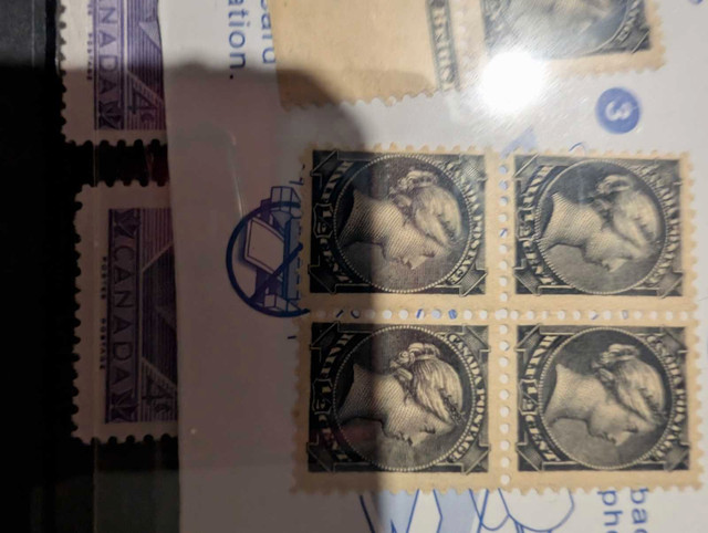 1868 large gueen mint 4 block or pair in Arts & Collectibles in Barrie - Image 4