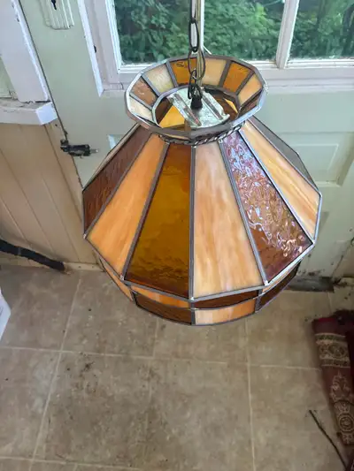 Stained Glass Hanging Pendant Light, View more