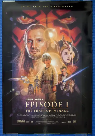 Original Star Wars Episode I The Phantom Menace movie poster, View more
