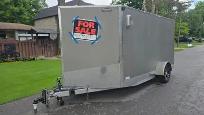 7 x 12 V-Nose , Aluminum Enclosed Custom Trailer - Gently Used 2020 mostly for Paramotor Transport S...