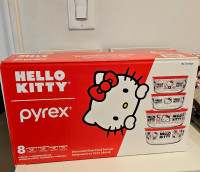 Hello kitty pyrex bowl set brand new 