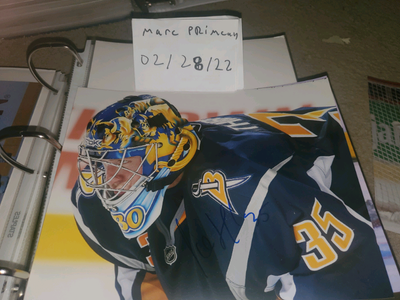 Jocelyn Thibault 8x10 Signed picture Sabres Hockey /Photo signée, View more
