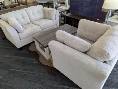 BRAND NEW LOVESEAT/CHAIR. AS IS. NO REFUNDS. NO EXCHANGES. TAXES TO BE ADDED. PRICES ARE FIRM. SAME...
