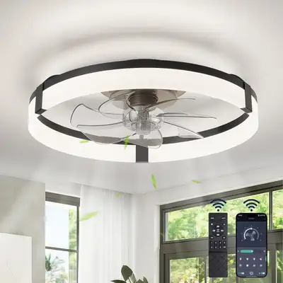 Ceiling Fan with Light - Brand New - 6 speed, Dimmable, View more