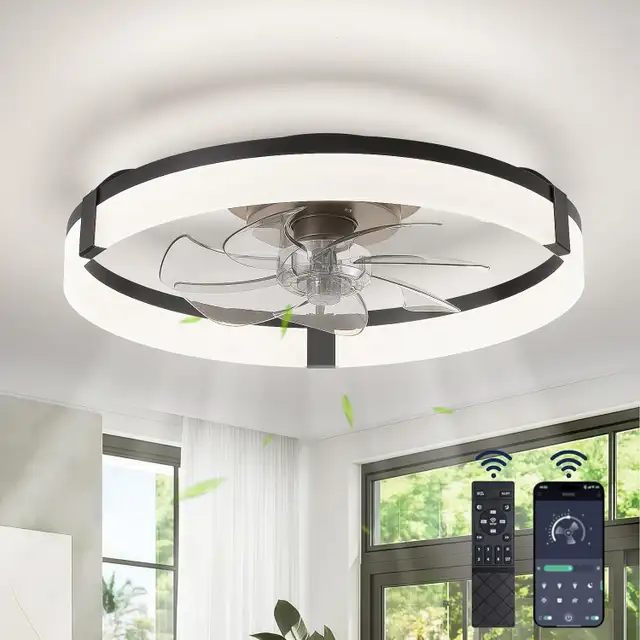 Ceiling Fan with Light - Brand New - 6 speed, Dimmable in Indoor Lighting & Fans in Mississauga / Peel Region - Image 2