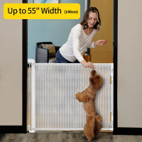 NEW Dearlomum WHITE Retractable Baby/Dog Safety Gate, 33x55"
