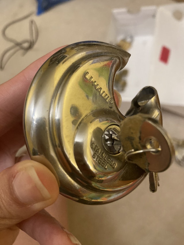 6 Uhaul heavy duty discus locks for storage Storage Containers