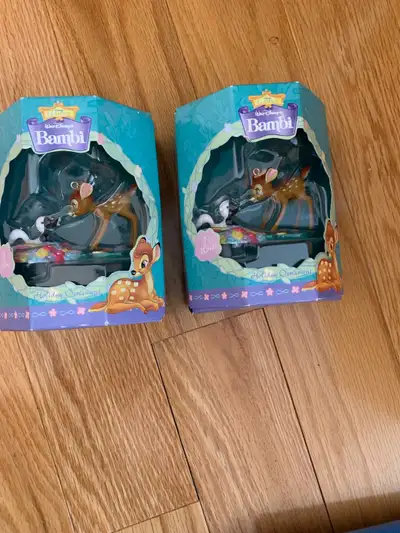 Two Disney Christmas ornaments Bambi both for $10 or one for five dollars