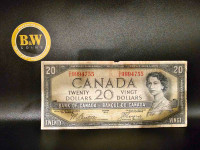 1954    Canadian $20 Devil’s Face   Banknote