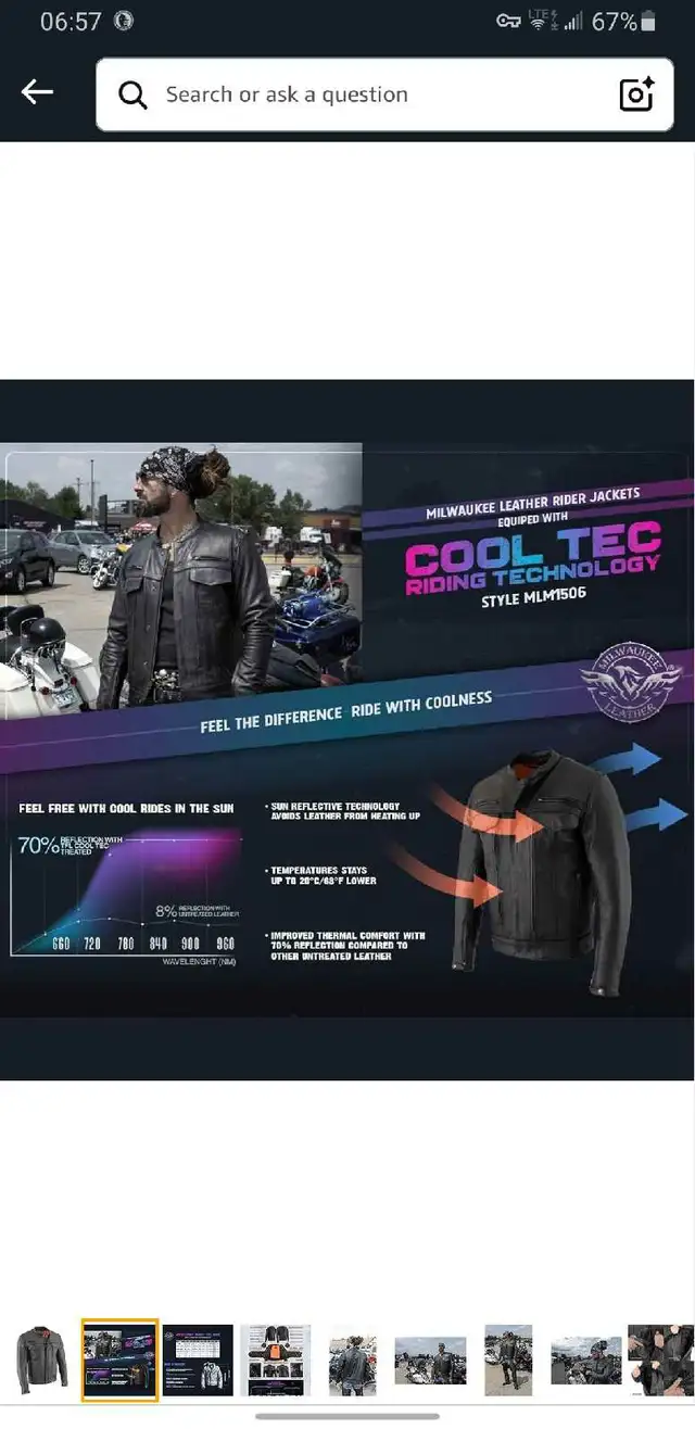 Milwaukee Leather CoolTek Jacket LARGE in Other in Cole Harbour - Image 3