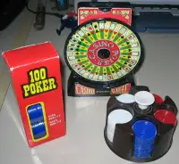 Banque Poker Wheel Bank and Chips