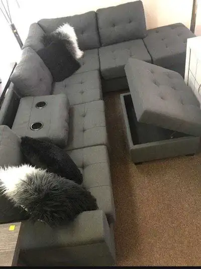 Grey Sectional Sofa, View more