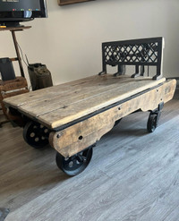 Table de salon balance à charbon antique 