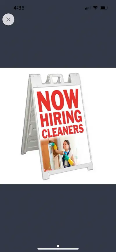 hiring cleaners , View more