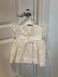 Beautiful White Baby Dress Set (3-6 Months)