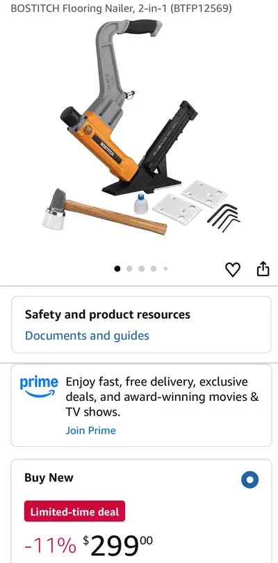 BOSTITCH FLOORING NAILER - BTFP12569, View more