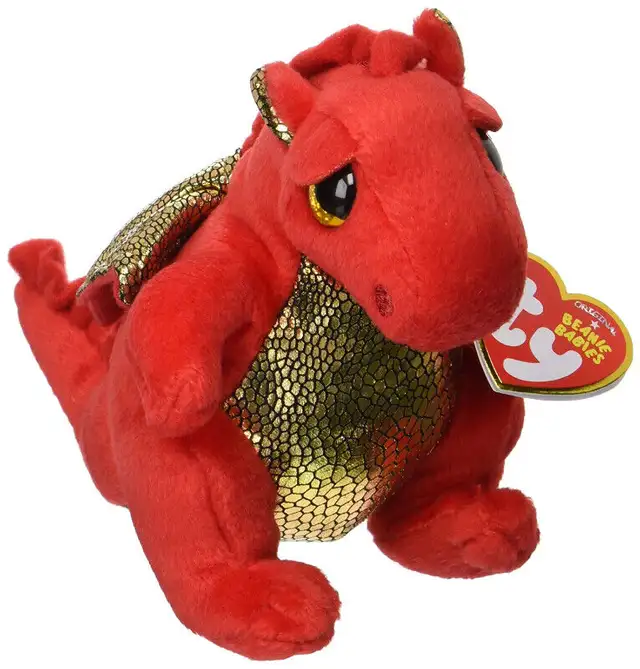 LEGEND THE DRAGON TY beanie Babies Baby sparkle eyes regular 6" in Arts & Collectibles in Markham / York Region - Image 2