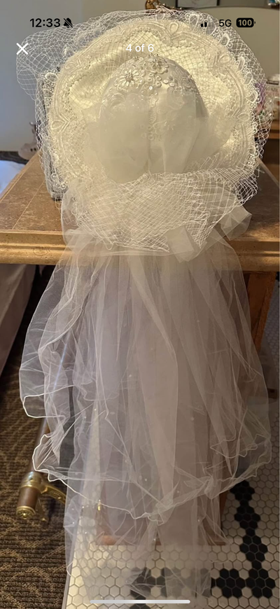 Wedding Hat & Veil, View more