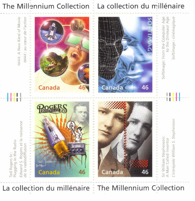 Canada Stamps - The Millennium Collection - Media Technologies dans Art et objets de collection  à Ville de Montréal
