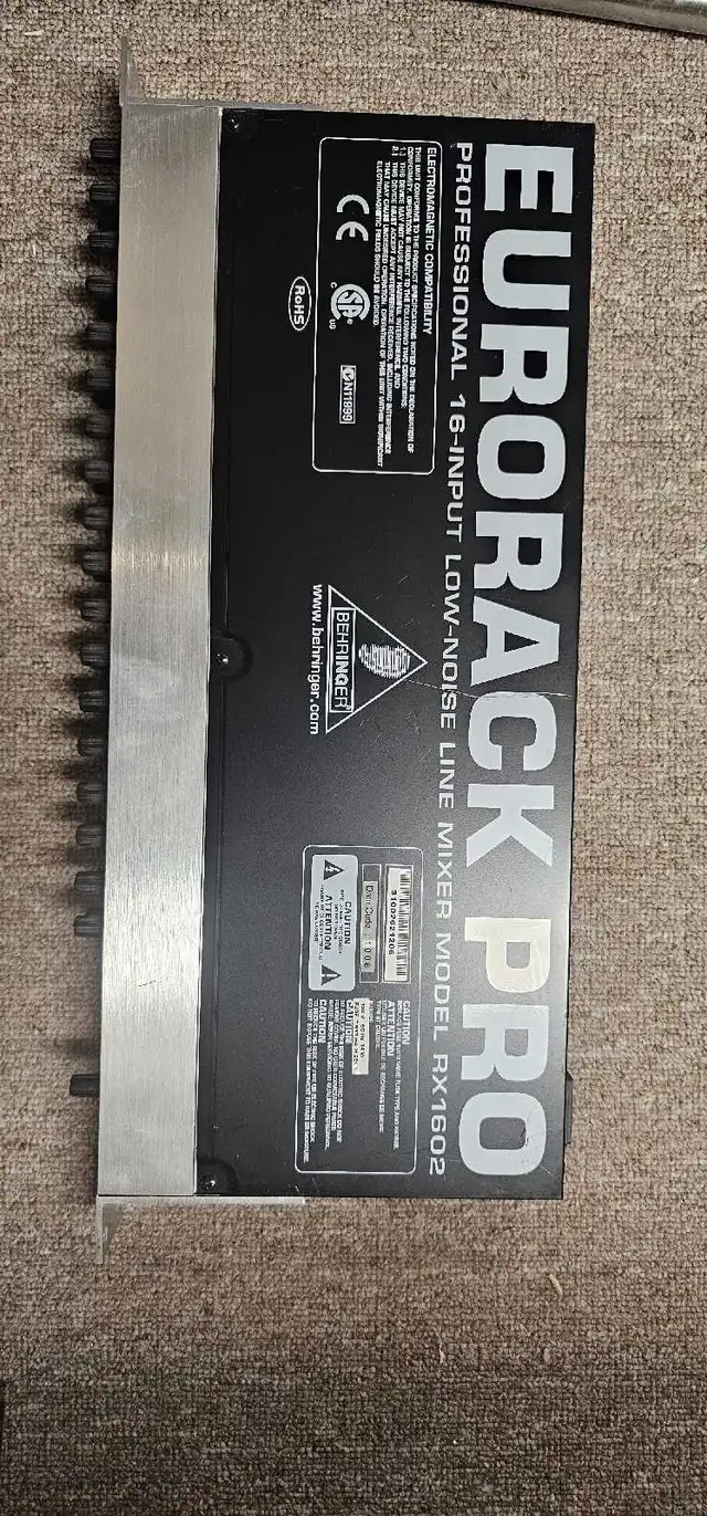Eurorack Pro mixer RX1602 in Pro Audio & Recording Equipment in Mississauga / Peel Region - Image 2