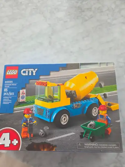 Camion de ciment lego city 85 pièces numéro 60325 pour 4 ans et plus neuf boite jamais ouverte