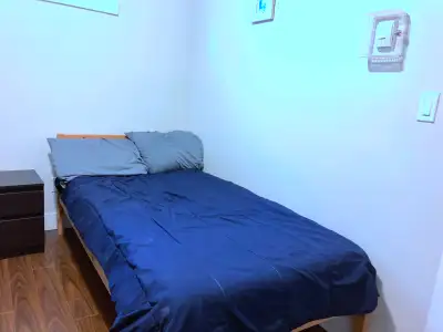 Single Occupancy Only (1 Person) • Fully furnished room featuring comfortable bed, desk & chairs, bo...