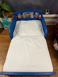 Paw patrol toddlers bed and mattress 