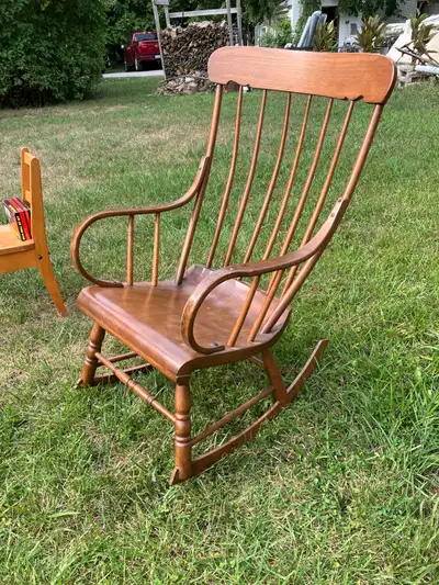 Vintage rocking chair  beautiful., View more
