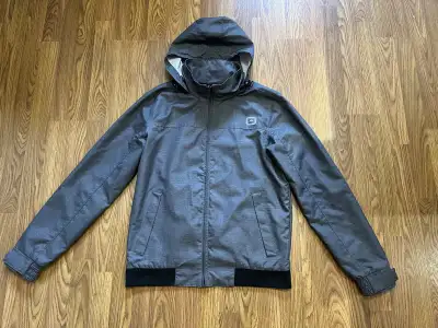 Outbound men’s small lightweight hooded jacket, heather grey, View more