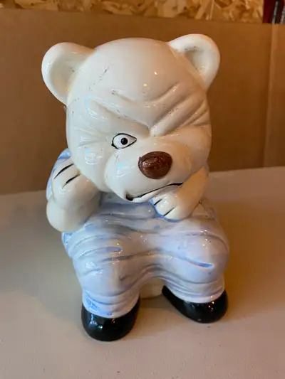 Cute Bear Ceramic Collector Bathroom Toilet Brush Holder, View more