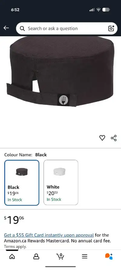 chef works "skully" hat L/XL, View more