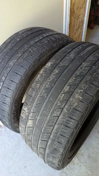 I am selling two Grand Prix Tour RS tires, size 245/45R18 100W XL, which are in used condition. Plea...