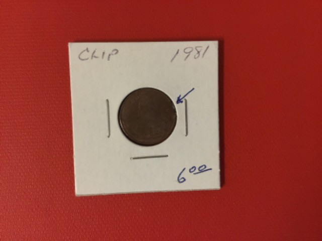 1981   Canada small penny   CLIP in Arts & Collectibles in Mississauga / Peel Region