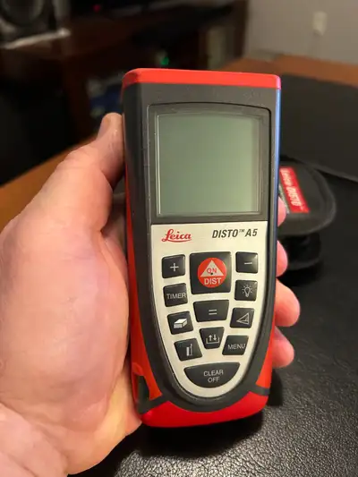 Leica DISTO A5 laser meter. Built like a tank... deadly accurate and works and looks like new. Bough...