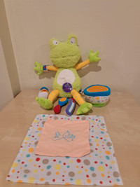 Manhattan Toy Co Talking FEEL BETTER FROG Complete Set 15" Tall 