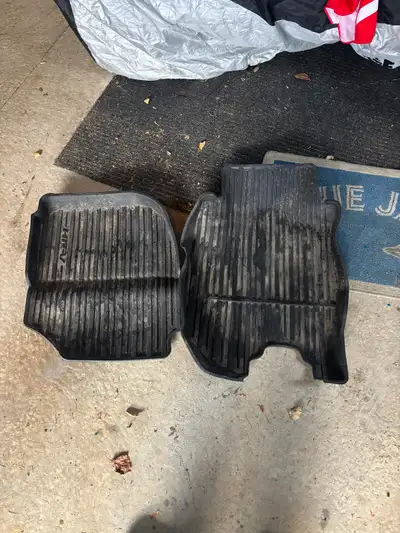 Used original equipment winter floor mats custom fit for a Honda HRV. Sold vehicle so kept the floor...