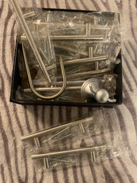 drawer handles packaged silver 