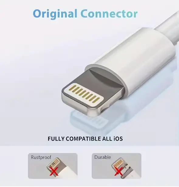2M 6.6FT Lightning to USB Data / Fast Charging Cables in Cell Phone Accessories in Markham / York Region - Image 4