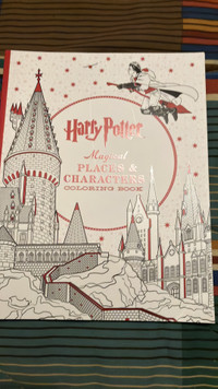 Harry Potter coloring book with color photos