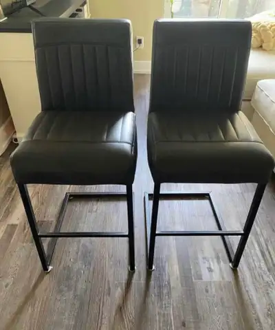 Urban Barn Vegan Leather Counter Height Stools (Set of 2), View more